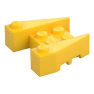 Brick Wedged 3 × 4 [Stud Notches] Yellow