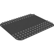 Duplo Baseplate 12 × 16 with Road Flat Surface Print Dark Bluish Gray