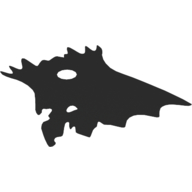 Neckwear Cape, Tattered and Scalloped with Collar [Spongy Stretchable Fabric] Schwarz