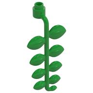 Duplo Plant Vine 2 × 3 × 5 1/2 with Leaves and One End Stud Hellgrün