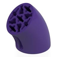 Brick Round 3 × 3 D. Tube with 45° Elbow and Axle Holes (Crossholes) at Each End Dark Purple