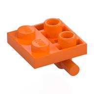 Plate Special 2 × 2 with Horizontal T-Bar Underneath Orange