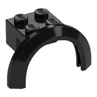 Wheel Arch, Mudguard 4 × 2 1/2 × 2 with 2 × 2 Plate Black