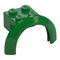 Wheel Arch, Mudguard 4 × 2 1/2 × 2 with 2 × 2 Plate Green