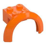 Wheel Arch, Mudguard 4 × 2 1/2 × 2 with 2 × 2 Plate Orange