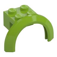Wheel Arch, Mudguard 4 × 2 1/2 × 2 with 2 × 2 Plate Limette