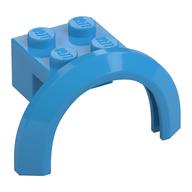 Wheel Arch, Mudguard 4 × 2 1/2 × 2 with 2 × 2 Plate Dunkelazur