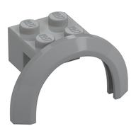Wheel Arch, Mudguard 4 × 2 1/2 × 2 with 2 × 2 Plate Hellblaugrau