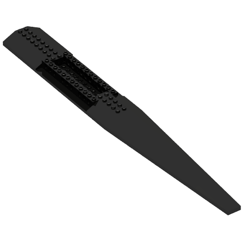 Boat Deck 24 × 6 × 1 1/3 Black