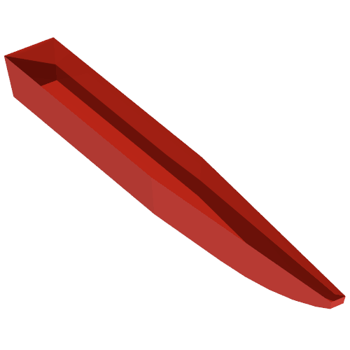 Boat Hull 48 × 6 × 4 1/3 Rot