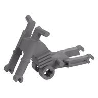 Vehicle Base, Motorcycle Chassis, Long Fairing Mounts Flat Silver