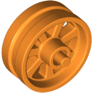 Wheel Centre 15 × 6 City Motorcycle with Stub Axles Orange