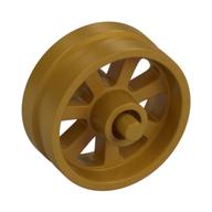 Wheel Centre 15 × 6 City Motorcycle with Stub Axles Pearl Gold