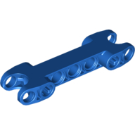 Technic Axle and Pin Connector 2 × 7 with Two Ball Joint Sockets Blue
