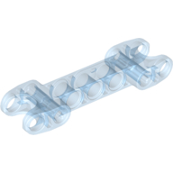 Technic Axle and Pin Connector 2 × 7 with Two Ball Joint Sockets Trans-Medium Blue