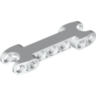 Technic Axle and Pin Connector 2 × 7 with Two Ball Joint Sockets White