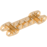 Technic Axle and Pin Connector 2 × 7 with Two Ball Joint Sockets Transparent-Orange