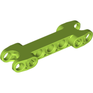 Technic Axle and Pin Connector 2 × 7 with Two Ball Joint Sockets Limette