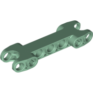Technic Axle and Pin Connector 2 × 7 with Two Ball Joint Sockets Sandgrün