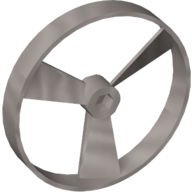 Large Figure Spinner / Propeller without Code (Rhotuka) [Plain] Perlhellgrau