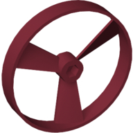 Large Figure Spinner / Propeller without Code (Rhotuka) [Plain] Dunkelrot