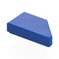 Tile 1 × 2 with Stud Notch Left Blue
