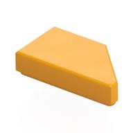 Tile 1 × 2 with Stud Notch Left Bright Light Orange
