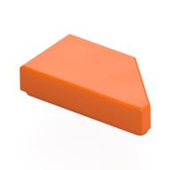Tile 1 × 2 with Stud Notch Left Orange