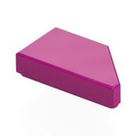 Tile 1 × 2 with Stud Notch Left Magenta