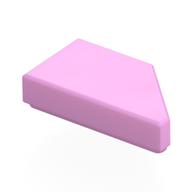Tile 1 × 2 with Stud Notch Left Bright Pink