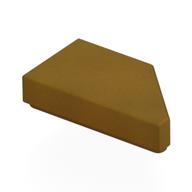 Tile 1 × 2 with Stud Notch Left Pearl Gold