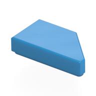 Tile 1 × 2 with Stud Notch Left Dark Azure