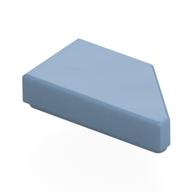Tile 1 × 2 with Stud Notch Left Sand Blue