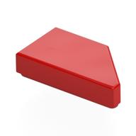 Tile 1 × 2 with Stud Notch Left Red