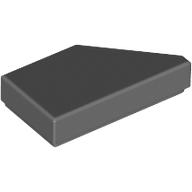 Tile 1 × 2 with Stud Notch Left Dark Bluish Gray