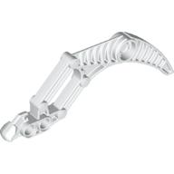 Large Figure Weapon, Claw / Fang, 2 Pin Holes (Visorak Suukorak) White