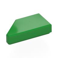 Tile 1 × 2 with Stud Notch Right Bright Green