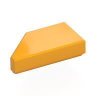 Tile 1 × 2 with Stud Notch Right Bright Light Orange