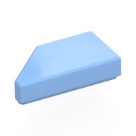 Tile 1 × 2 with Stud Notch Right Bright Light Blue