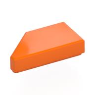 Tile 1 × 2 with Stud Notch Right Orange