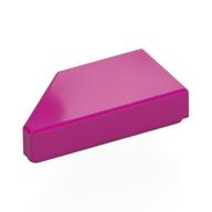 Fliese 1 × 2 mit Noppe Kerbe rechts Magenta