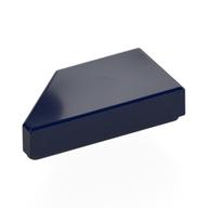 Tile 1 × 2 with Stud Notch Right Dark Blue