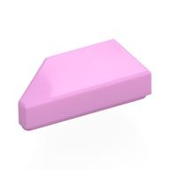 Tile 1 × 2 with Stud Notch Right Bright Pink