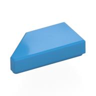 Tile 1 × 2 with Stud Notch Right Dark Azure