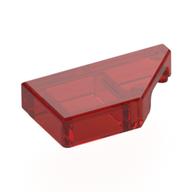 Tile 1 × 2 with Stud Notch Right Trans-Red