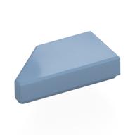 Tile 1 × 2 with Stud Notch Right Sand Blue