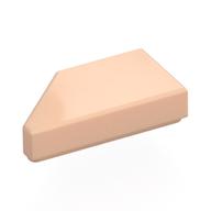 Tile 1 × 2 with Stud Notch Right Light Nougat