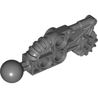 Large Figure Skeletal, Limb, with Ball Joint, and Gear with Axle Hole (Toa Hordika) Dark Bluish Gray