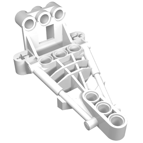 Large Figure Skeletal, Torso (Toa Hordika) Weiß