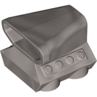 Engine / Air Scoop 2 × 2 Mattsilber